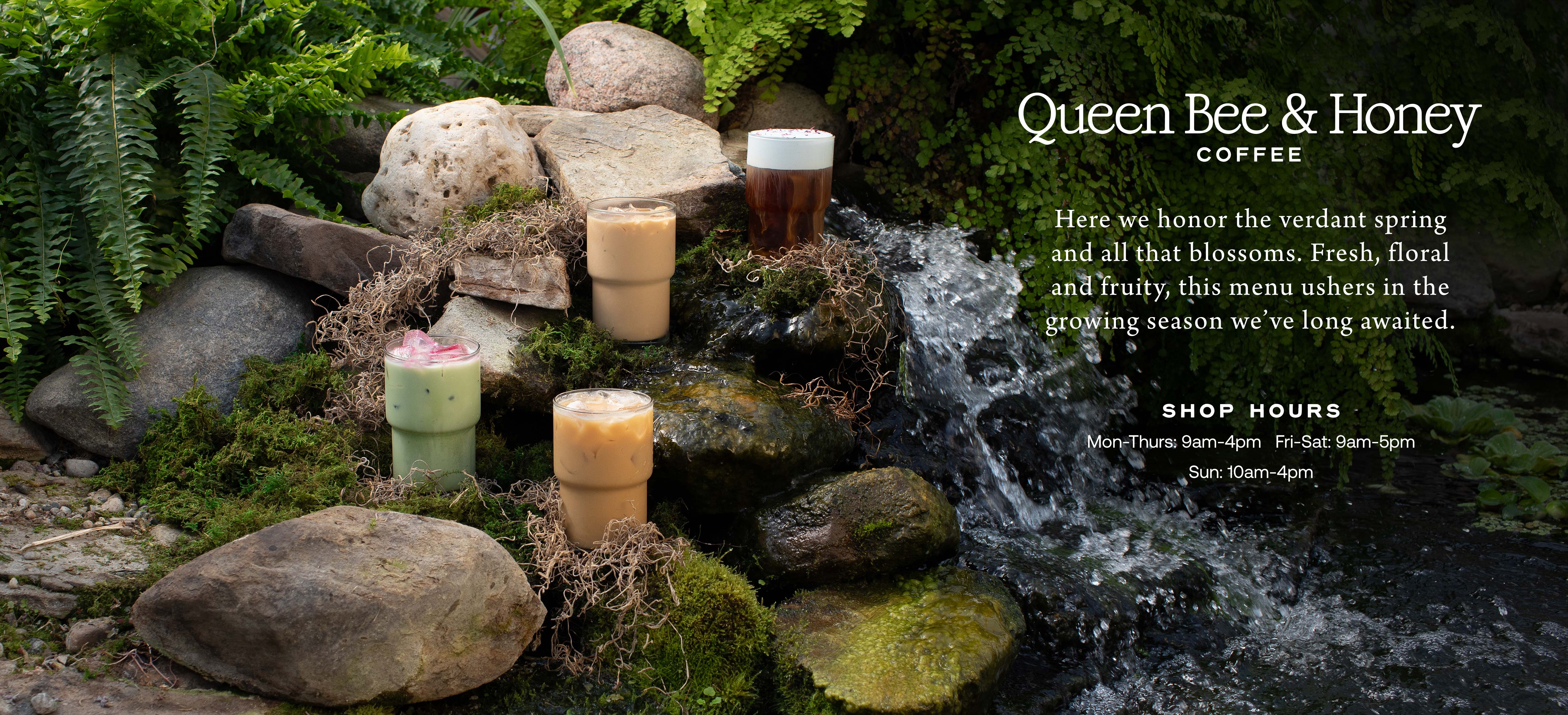 Queen Bee & Honey Coffee at Hoen's Garden Center